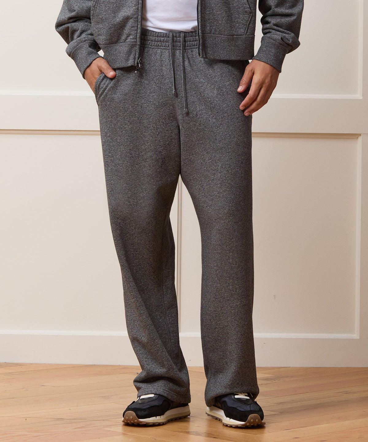 Todd Snyder Soho Sweatpant - Salt And Pepper