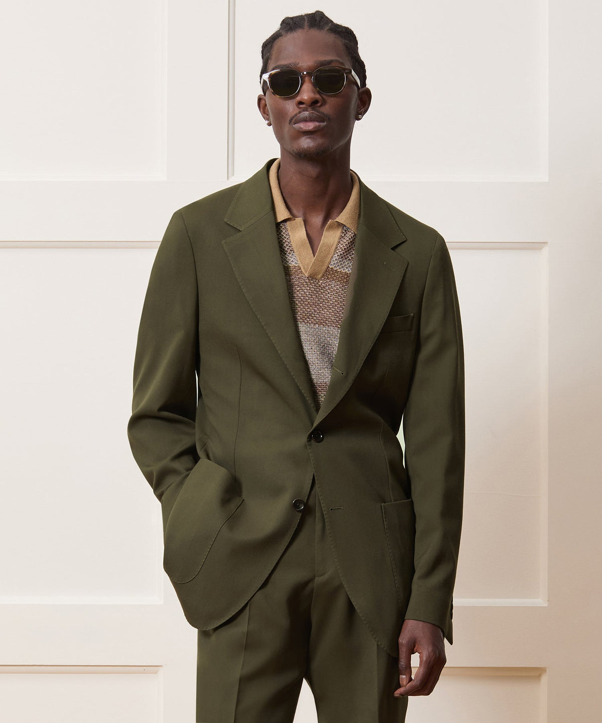 Todd Snyder Italian Gabardine Madison Jacket - Snyder Olive
