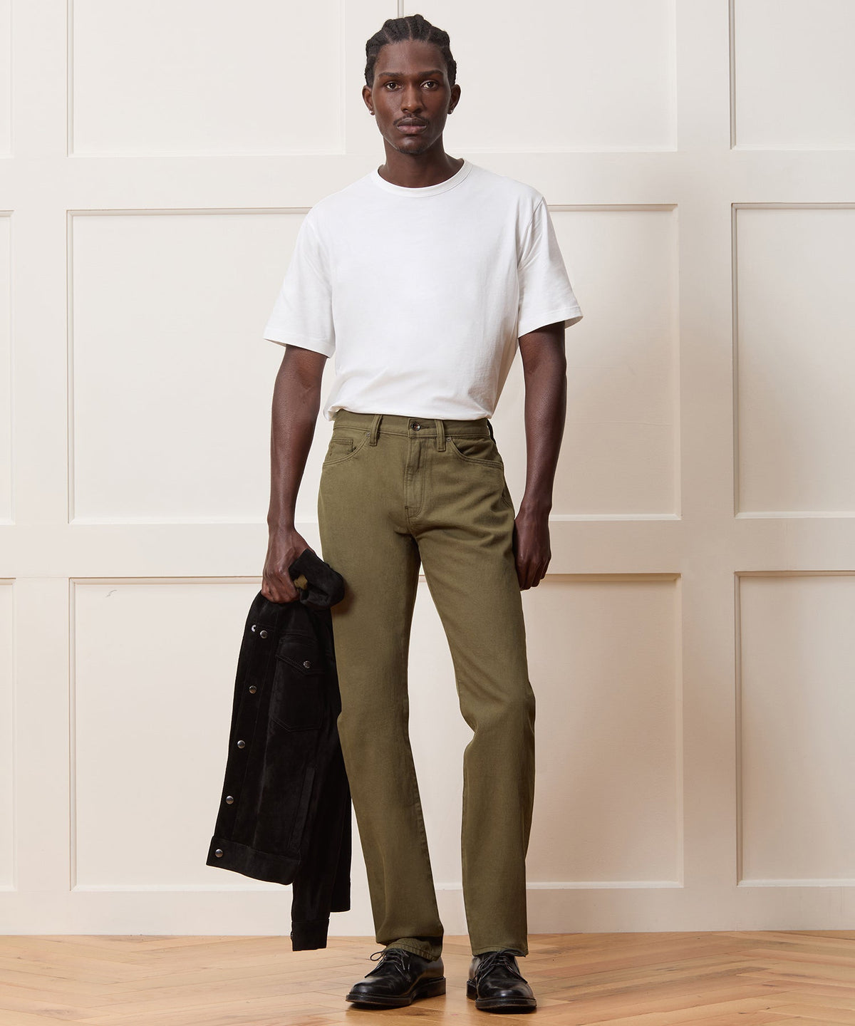 Todd Snyder Slim Garment-Dyed Jean - Olive