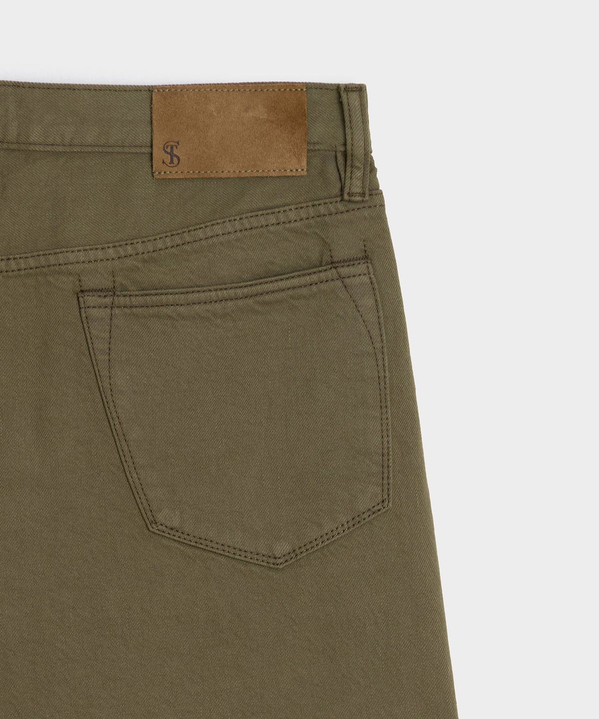 Todd Snyder Slim Garment-Dyed Jean - Olive