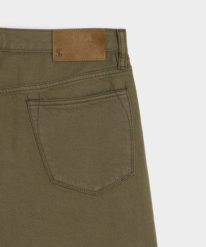 Todd Snyder Slim Garment-Dyed Jean - Olive
