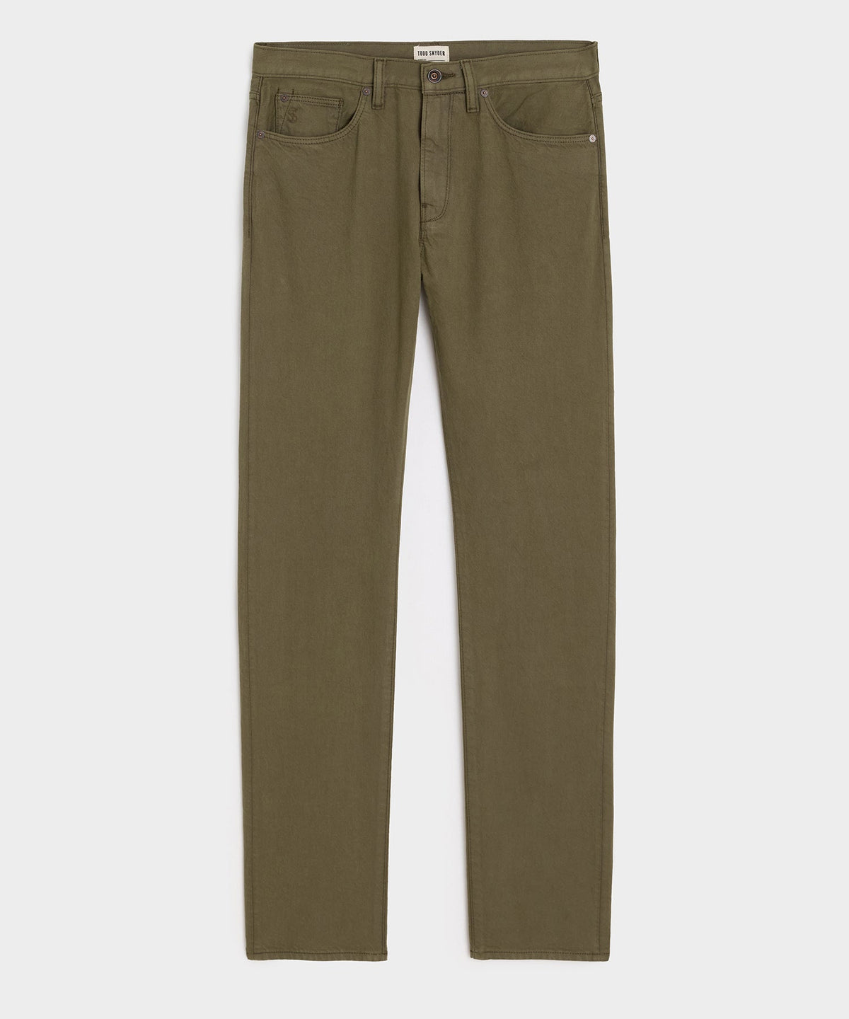 Todd Snyder Slim Garment-Dyed Jean - Olive