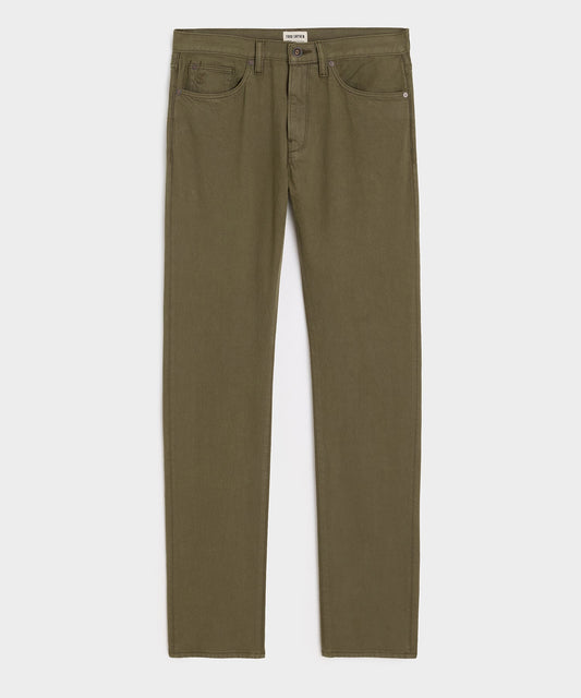 Todd Snyder Slim Garment-Dyed Jean - Olive