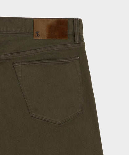 Todd Snyder Slim Fit 5-Pocket Chino - Olive Vine