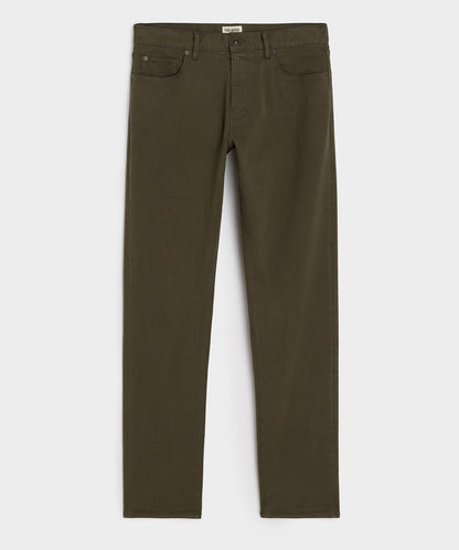 Todd Snyder Slim Fit 5-Pocket Chino - Olive Vine