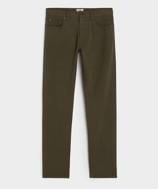 Todd Snyder Slim Fit 5-Pocket Chino - Olive Vine