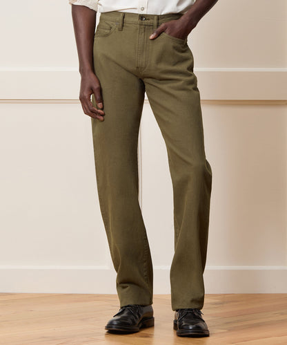 Todd Snyder Straight Garment-Dyed Jean - Olive
