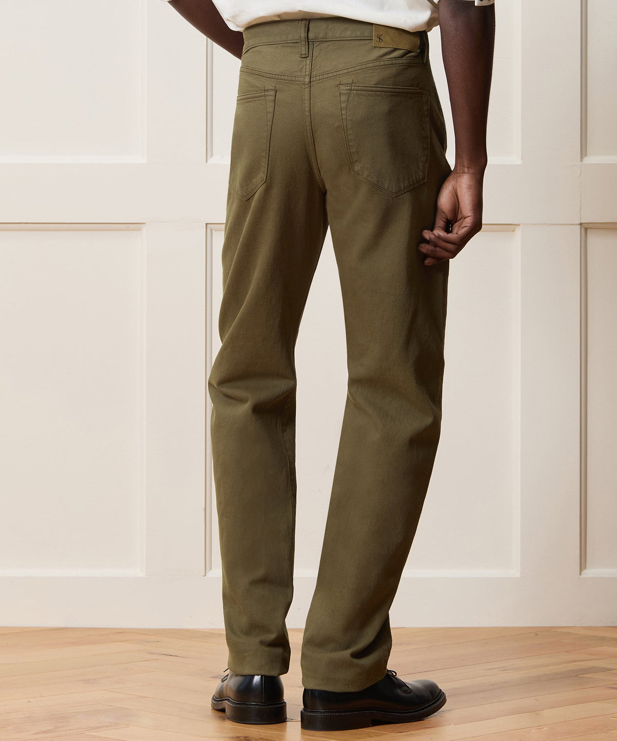 Todd Snyder Straight Garment-Dyed Jean - Olive