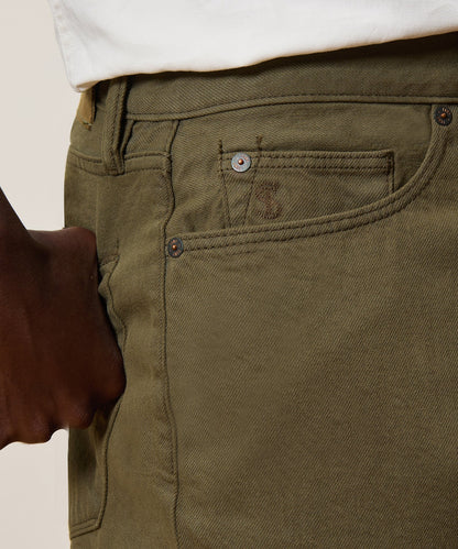 Todd Snyder Straight Garment-Dyed Jean - Olive