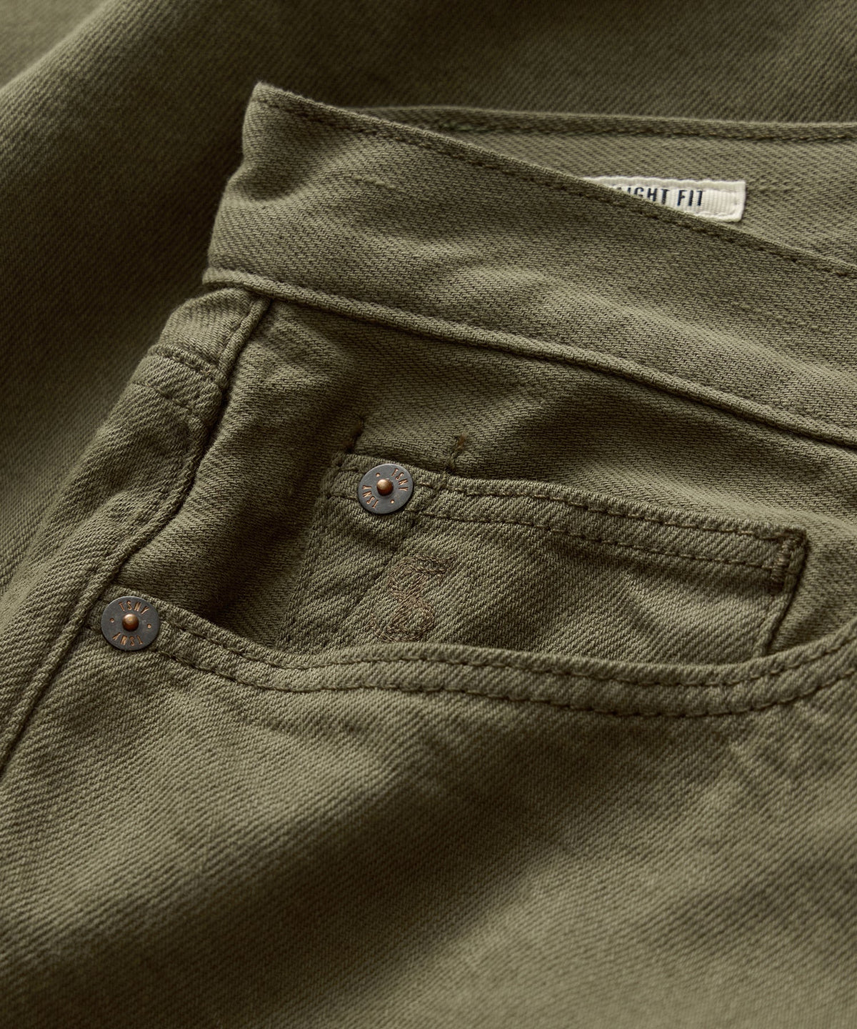 Todd Snyder Straight Garment-Dyed Jean - Olive