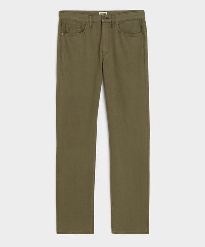 Todd Snyder Straight Garment-Dyed Jean - Olive