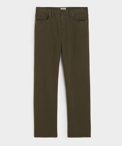 Todd Snyder Straight Fit 5-Pocket Chino - Olive Vine
