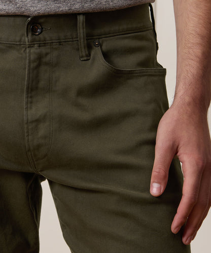 Todd Snyder Straight Fit 5-Pocket Chino - Olive Vine