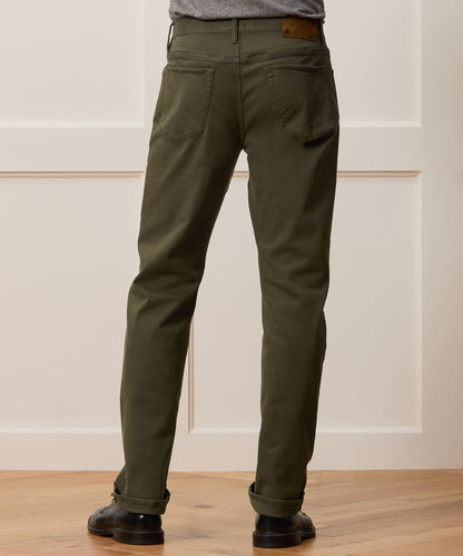 Todd Snyder Straight Fit 5-Pocket Chino - Olive Vine
