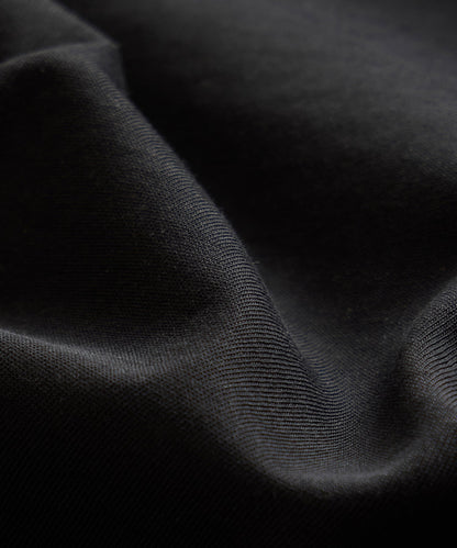 Todd Snyder Boxy Jersey Mockneck Tee - Black