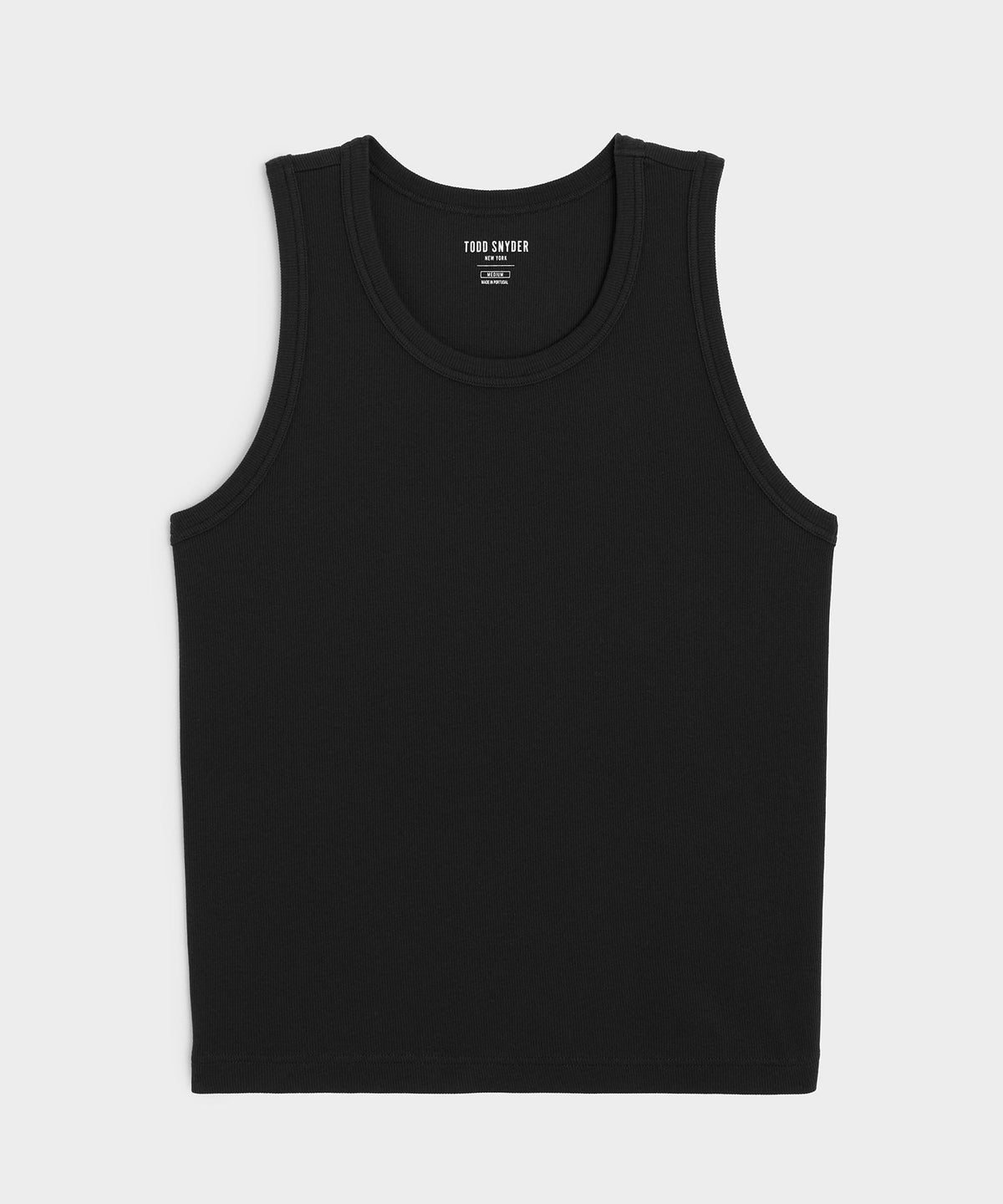 Todd Snyder Cotton Ribbed Tank - Black