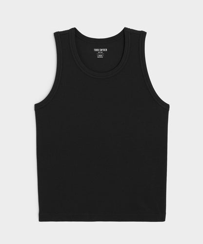 Todd Snyder Cotton Ribbed Tank - Black