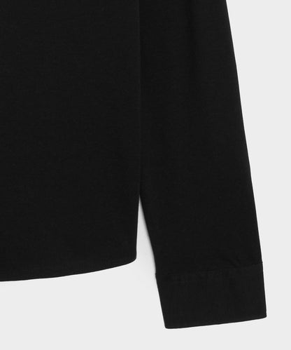Todd Snyder Cotton-Cashmere Pique Dress Shirt - Black