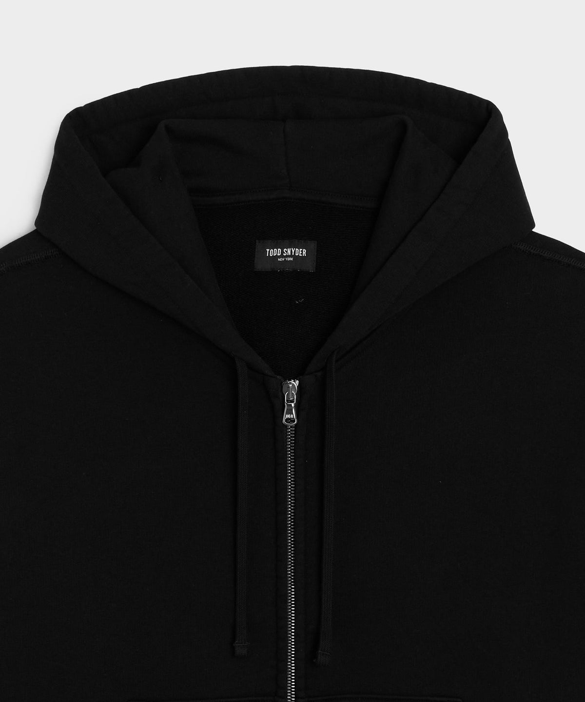 Todd Snyder Soho Full-Zip Sweatshirt - Pitch Black