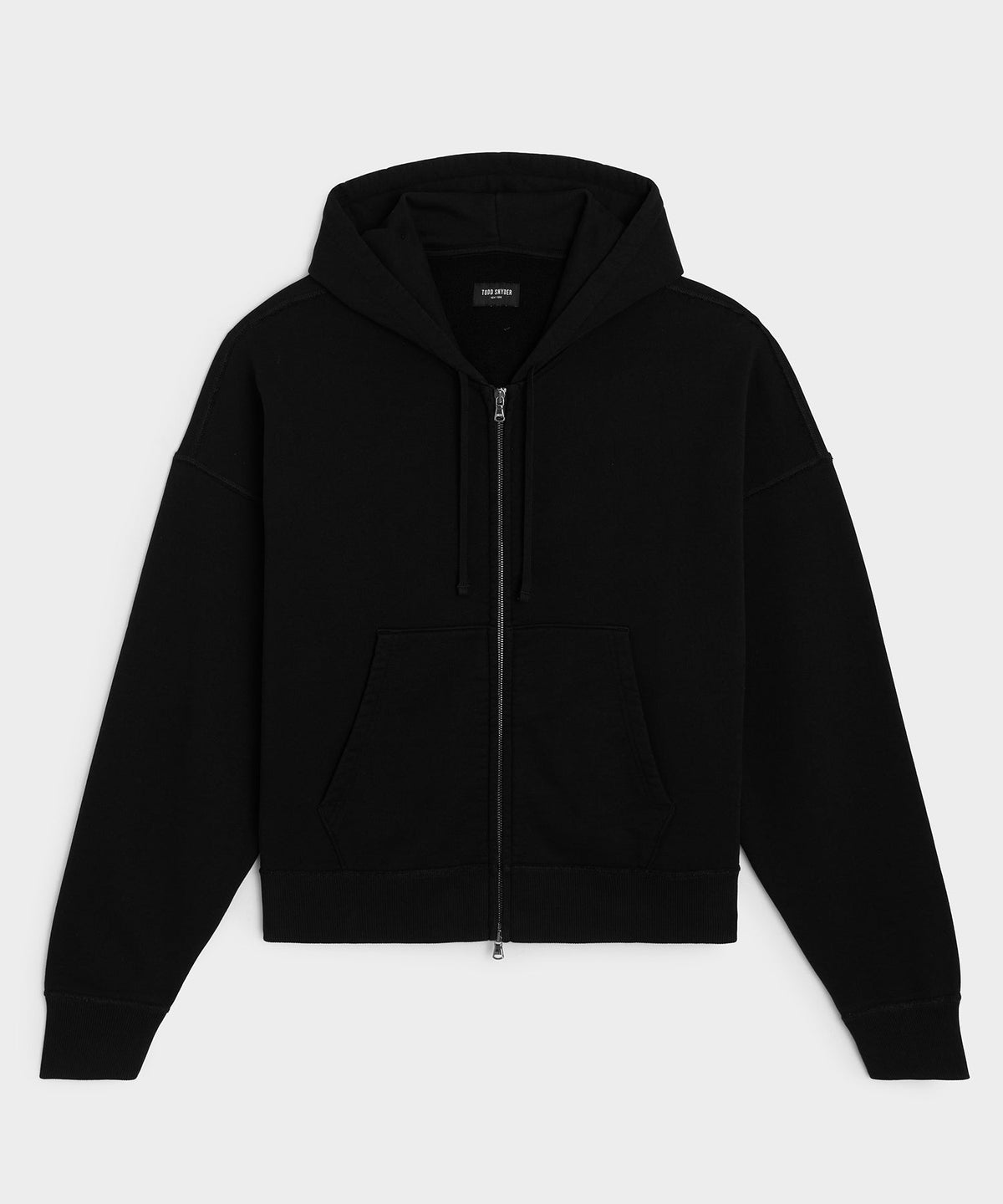 Todd Snyder Soho Full-Zip Sweatshirt - Pitch Black
