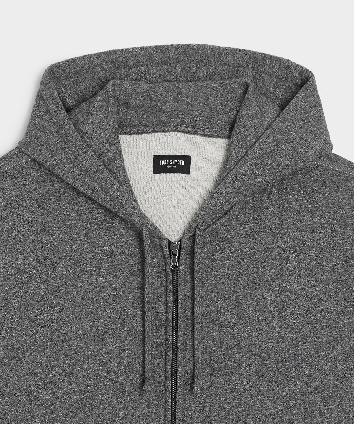 Todd Snyder Soho Full-Zip Sweatshirt - Salt And Pepper