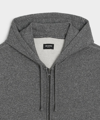 Todd Snyder Soho Full-Zip Sweatshirt - Salt And Pepper