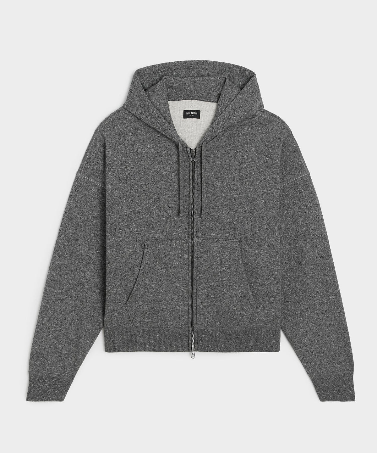 Todd Snyder Soho Full-Zip Sweatshirt - Salt And Pepper