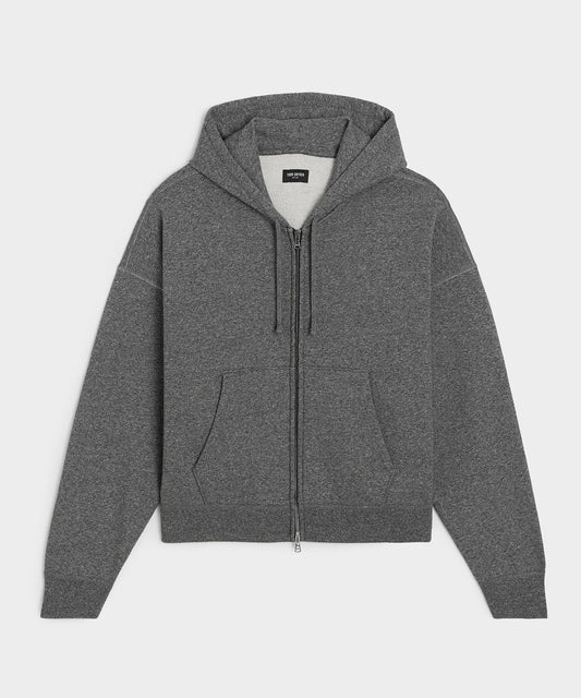Todd Snyder Soho Full-Zip Sweatshirt - Salt And Pepper
