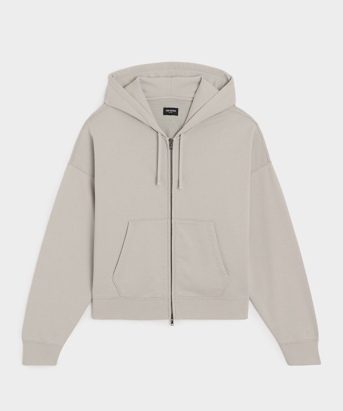 Todd Snyder Soho Full-Zip Sweatshirt - Stone