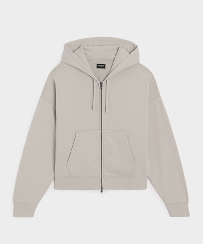 Todd Snyder Soho Full-Zip Sweatshirt - Stone