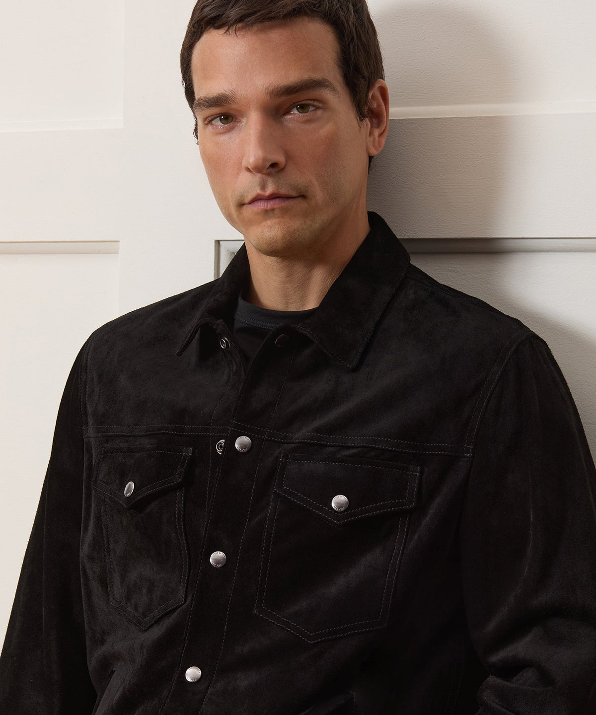 Todd Snyder Italian Suede Dylan Jacket - Black