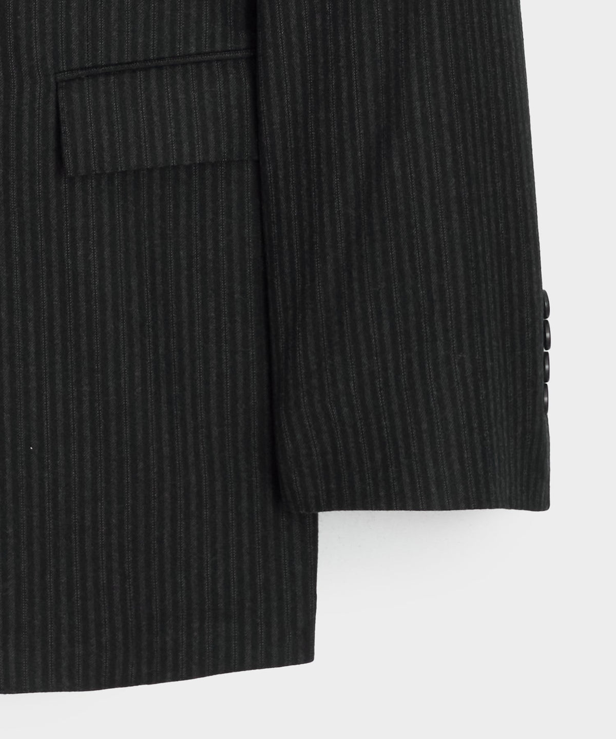 Todd Snyder Italian Flannel Pinstripe Wythe Jacket - Black