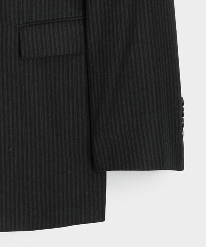 Todd Snyder Italian Flannel Pinstripe Wythe Jacket - Black