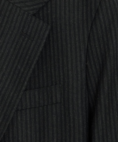 Todd Snyder Italian Flannel Pinstripe Wythe Jacket - Black