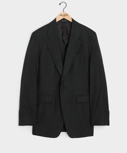 Todd Snyder Italian Flannel Pinstripe Wythe Jacket - Black