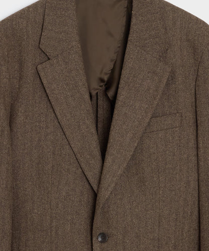Todd Snyder Italian Flannel Herringbone Wythe Jacket - Brown