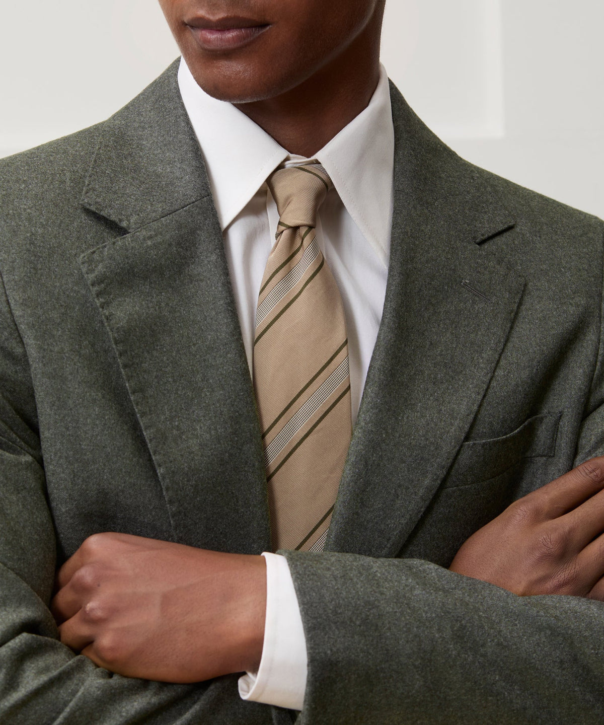Todd Snyder Italian Flannel Sutton Jacket - Oak Moss