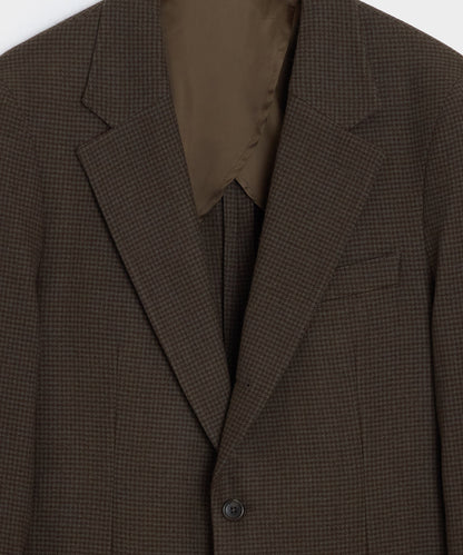Todd Snyder Italian Flannel Houndstooth Madison Jacket - Olive