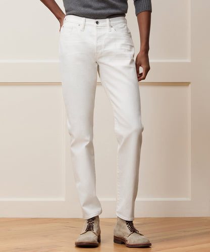 Todd Snyder Slim Japanese Selvedge Stretch Jean - White
