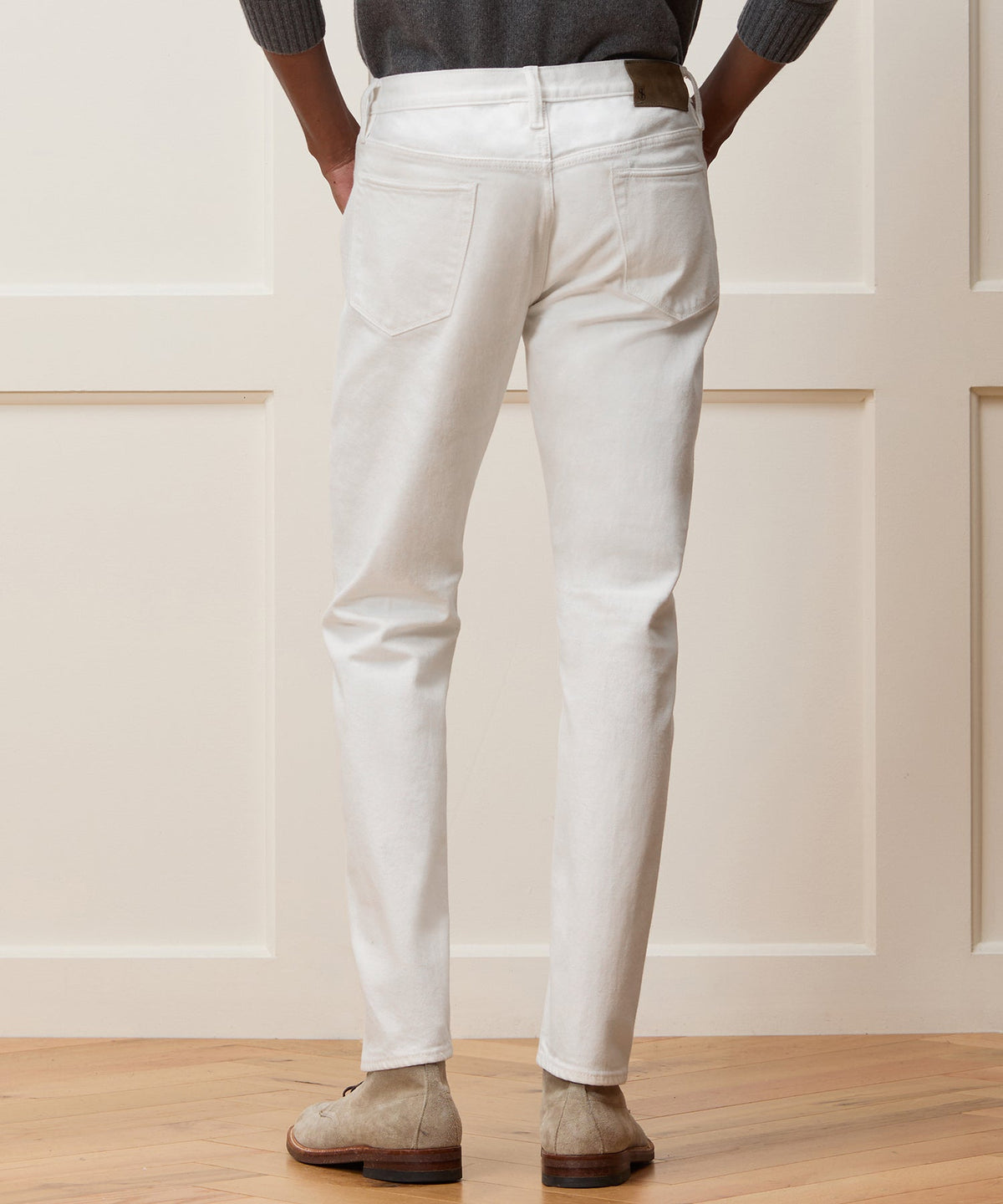 Todd Snyder Slim Japanese Selvedge Stretch Jean - White