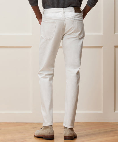 Todd Snyder Slim Japanese Selvedge Stretch Jean - White