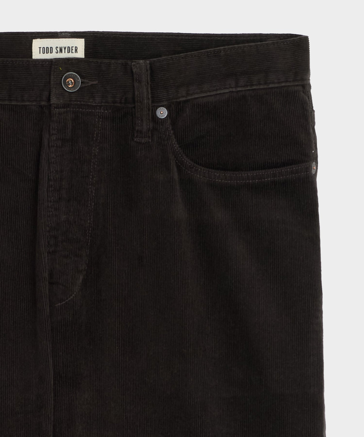 Todd Snyder Western 5-Pocket Corduroy Pant - Caviar