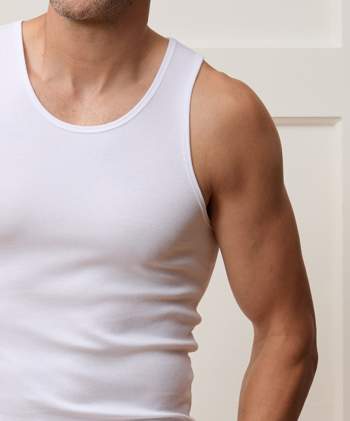 Todd Snyder Slim Ribbed Tank - White