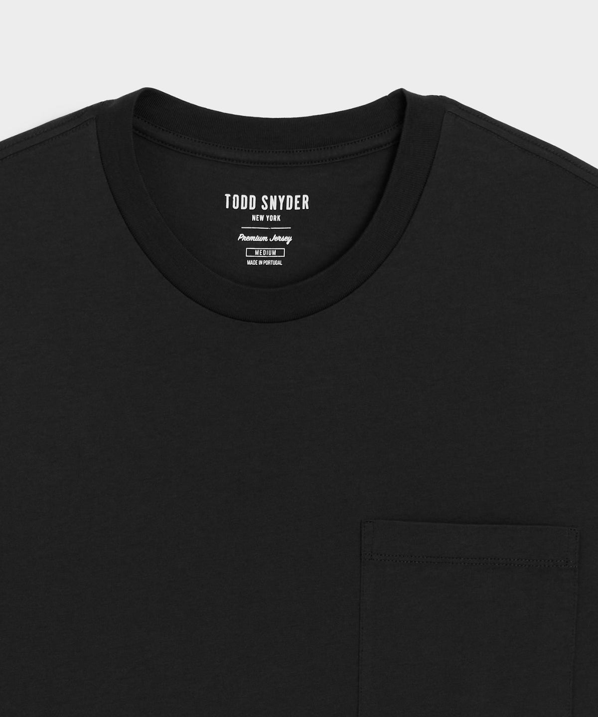 Todd Snyder Premium Jersey Pocket Tee - Black