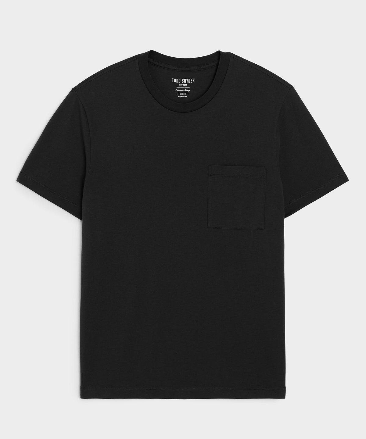 Todd Snyder Premium Jersey Pocket Tee - Black
