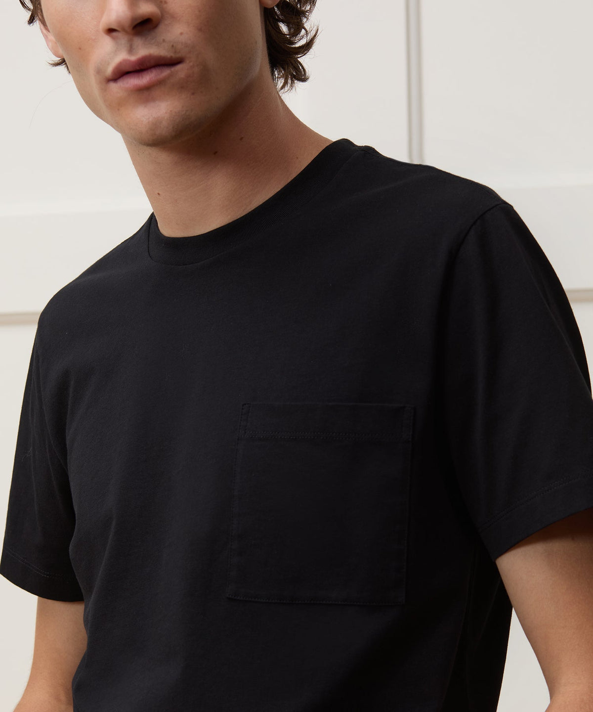 Todd Snyder Premium Jersey Pocket Tee - Black