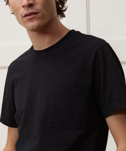 Todd Snyder Premium Jersey Pocket Tee - Black