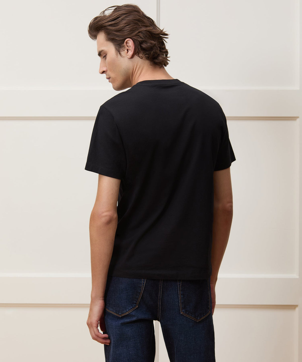 Todd Snyder Premium Jersey Pocket Tee - Black