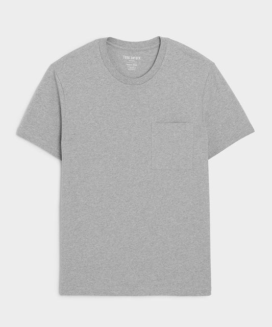Todd Snyder Premium Jersey Pocket Tee - Grey Heather