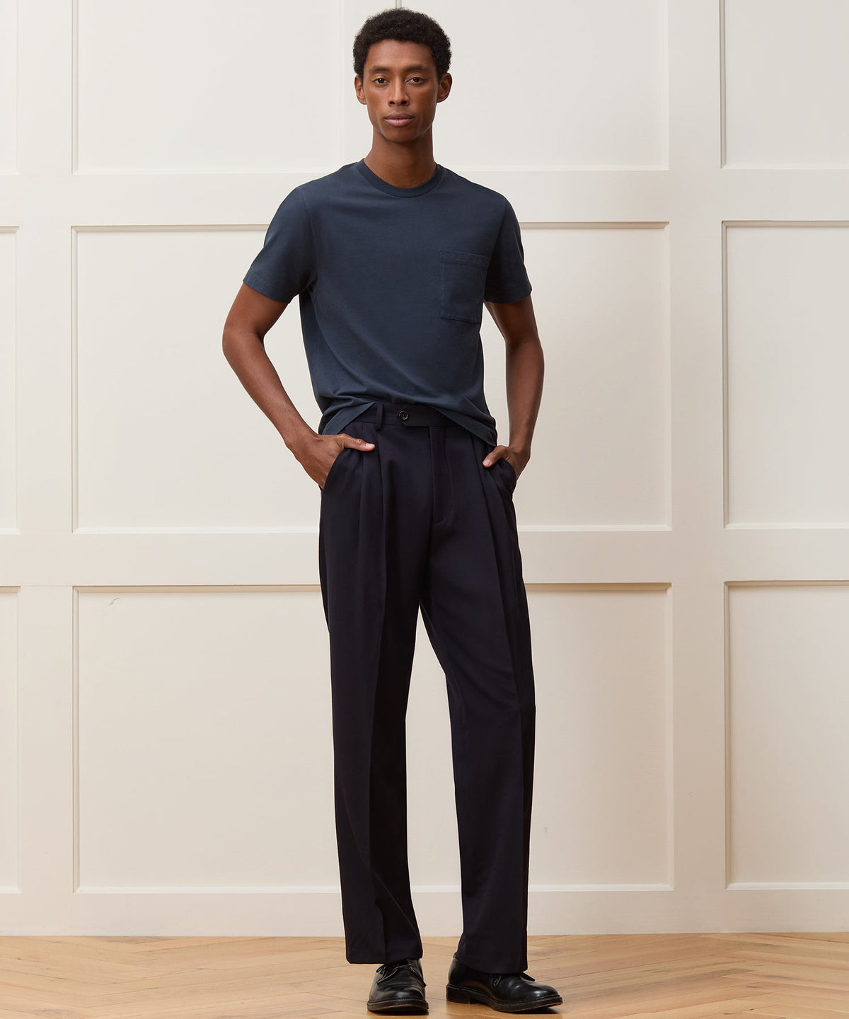Todd Snyder Premium Jersey Pocket Tee - Navy